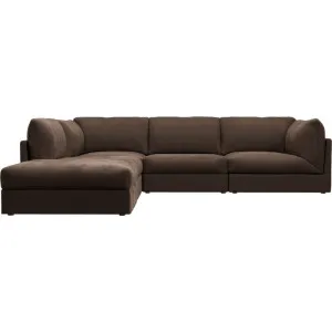 Finley Muse Chocolate Modular Sofa - 5 Seater LAF Terminal by James Lane, a Sofas for sale on Style Sourcebook