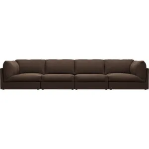 Finley Muse Chocolate Modular Sofa - 4 Seater by James Lane, a Sofas for sale on Style Sourcebook