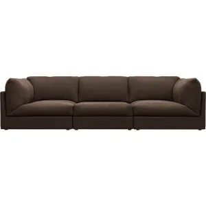 Finley Muse Chocolate Modular Sofa - 3 Seater by James Lane, a Sofas for sale on Style Sourcebook