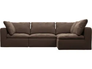 Cloud Muse Chocolate Modular Sofa - 4 Piece by James Lane, a Sofas for sale on Style Sourcebook