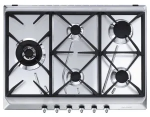 Smeg 70cm Classic Aesthetic Natural Gas Cooktop CIR575XS5 by Smeg, a Cooktops for sale on Style Sourcebook
