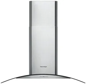 Fisher & Paykel 90cm Curved Glass Canopy Rangehood HC90CGX1 by Fisher & Paykel, a Rangehoods for sale on Style Sourcebook