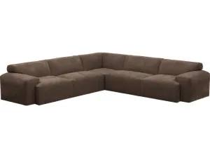 Copenhagen Muse Chocolate Sofa - 5 Seater Corner Sofa by James Lane, a Sofas for sale on Style Sourcebook
