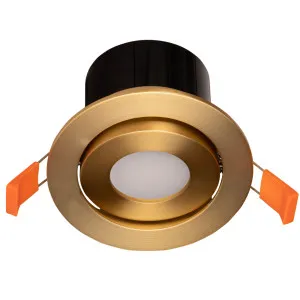 avit Prime Smart Colour Changing and Tunable White Tilt Recessed LED Downlight Brass by Havit, a Lighting for sale on Style Sourcebook