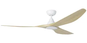 Eglo Surf 72" DC Ceiling Fan with LED Light and Remote Light Oak by Eglo, a Ceiling Fans for sale on Style Sourcebook