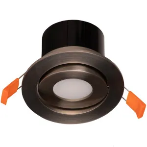 avit Prime Smart Colour Changing and Tunable White Tilt Recessed LED Downlight Nickel by Havit, a Lighting for sale on Style Sourcebook