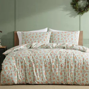 Ardor Gingerbread Man Green Quilt Cover Set by null, a Quilt Covers for sale on Style Sourcebook