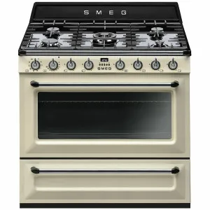 Smeg 90cm Victoria Dual Fuel Freestanding Oven TRA90P2 by Smeg, a Cooktops for sale on Style Sourcebook
