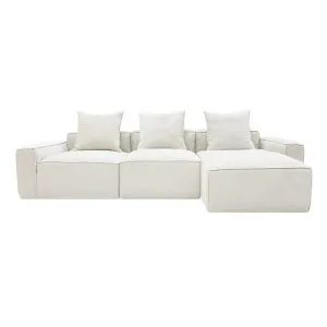 Riley Apt Muse Flax Chaise Sofa - 3 Seater by James Lane, a Sofas for sale on Style Sourcebook