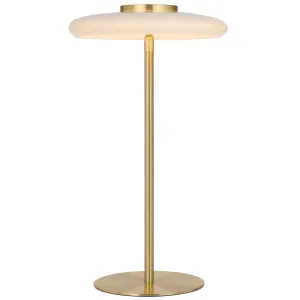 Telbix Amity Modern Luxe LED Table Lamp with Sculptural Glass Shade Opal by Telbix, a Lamps for sale on Style Sourcebook