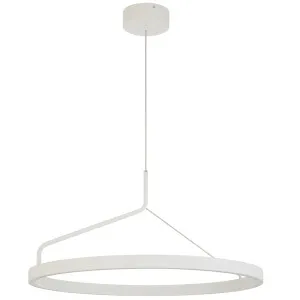 Telbix Truvon Medium Sculptural Ring LED Pendant for Contemporary Interiors White by Telbix, a Lighting for sale on Style Sourcebook