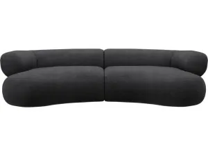 Colette Plaza Flint Grey Sofa - 3 Seater by James Lane, a Sofas for sale on Style Sourcebook