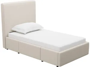 Aria Alles Angora Left Drawer Storage Bed by James Lane, a Beds & Bed Frames for sale on Style Sourcebook
