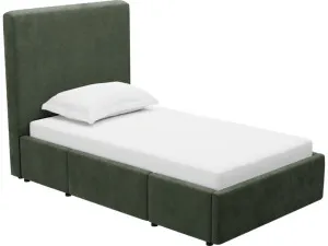 Aria Muse Forest Left Drawer Storage Bed by James Lane, a Beds & Bed Frames for sale on Style Sourcebook