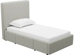 Aria Toorak Pebble Left Drawer Storage Bed by James Lane, a Beds & Bed Frames for sale on Style Sourcebook
