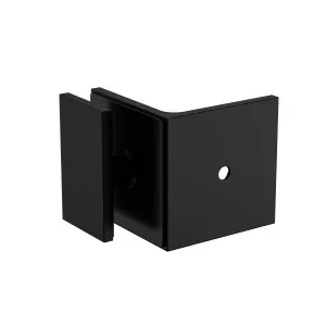 Boston Wall to Glass Bracket with 30mm Cover Plate Matte Black by Estelle, a Bathroom Fixtures for sale on Style Sourcebook