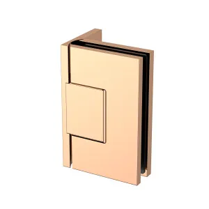 Statesman Wall to Glass Hinge with L type Mounting Plate Polished Rose Gold by Estelle, a Bathroom Fixtures for sale on Style Sourcebook