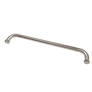 Round Towel Rail with KA5 Buttons Satin Nickel by Estelle, a Towel Rails for sale on Style Sourcebook
