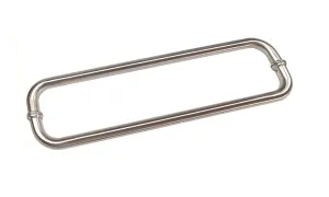 Round Double D Style Double Pull Shower Handle 450 mm Satin Nickel by Estelle, a Door Knobs & Handles for sale on Style Sourcebook