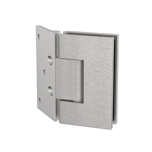 Boston Wall to 6-8mm Glass Hinge with 135 Degree Type Mounting Plate - Satin Nickel by Estelle, a Bathroom Fixtures for sale on Style Sourcebook