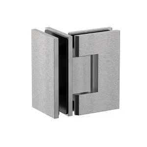 Boston Heavy Duty Glass to Glass 90 Degree Hinge Satin Nickel by Estelle, a Bathroom Fixtures for sale on Style Sourcebook