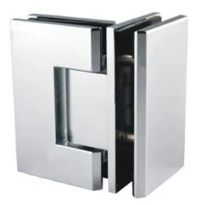 Boston 90 Degree 6-8mm Glass to Glass Hinge - Satin Nickel by Estelle, a Bathroom Fixtures for sale on Style Sourcebook