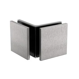 Boston Glass to Glass 90 Degree Bracket Satin Nickel by Estelle, a Bathroom Fixtures for sale on Style Sourcebook