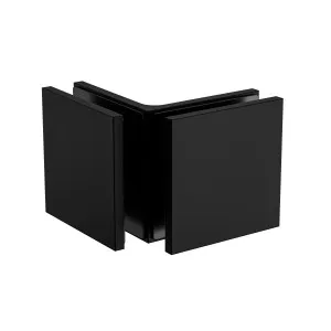 Boston Glass to Glass 90 Degree Bracket Matte Black by Estelle, a Bathroom Fixtures for sale on Style Sourcebook