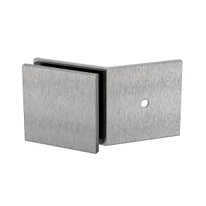 Boston 135 Degree Wall to Glass Bracket Satin Nickel by Estelle, a Bathroom Fixtures for sale on Style Sourcebook