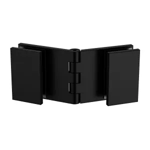 Adjustable Angle Glass to Glass Bracket with 30mm Cover Plate - Matte Black by Estelle, a Bathroom Fixtures for sale on Style Sourcebook