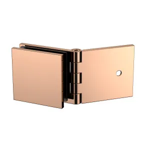 Adjustable Angle Wall to Glass Bracket with 50mm Cover Plate - Polished Rose Gold by Estelle, a Bathroom Fixtures for sale on Style Sourcebook