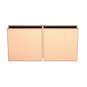 Boston Glass to Glass 180 Degree Bracket Polished Rose Gold by Estelle, a Bathroom Fixtures for sale on Style Sourcebook