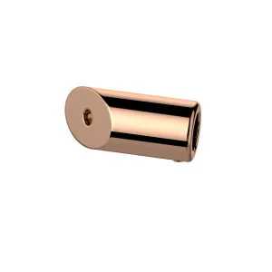 Round 135 degree Wall to Rail Fitting Polished Rose Gold by Estelle, a Door Hardware for sale on Style Sourcebook