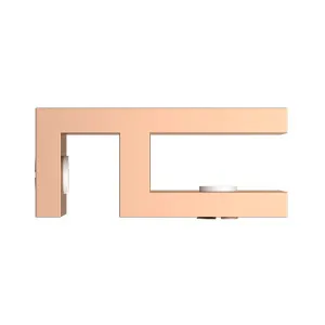 Boston Glass to Glass 90 Degree Clamp Polished Rose Gold by Estelle, a Bathroom Fixtures for sale on Style Sourcebook