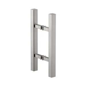 Square Double Pull Door Handle Ladder Style 310mm Satin Nickel by Estelle, a Door Knobs & Handles for sale on Style Sourcebook