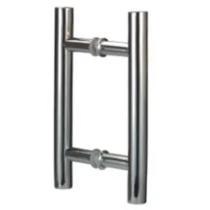 Round Double Pull Door Handle Ladder Style 210mm Satin Nickel by Estelle, a Door Knobs & Handles for sale on Style Sourcebook