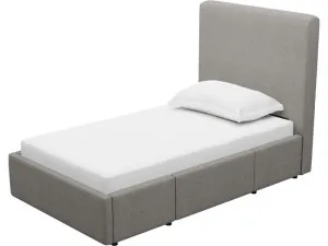 Aria Isla Soft Grey Right Drawer Storage Bed by James Lane, a Beds & Bed Frames for sale on Style Sourcebook
