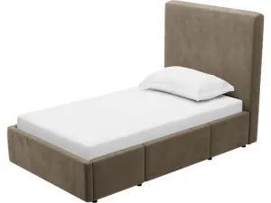 Aria Tribute Walnut Right Drawer Storage Bed by James Lane, a Beds & Bed Frames for sale on Style Sourcebook