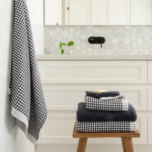 Royal Splendour Bath Towel - 100% Cotton, Black - Canningvale by Canningvale_Royal Splendour, a Towels & Washcloths for sale on Style Sourcebook