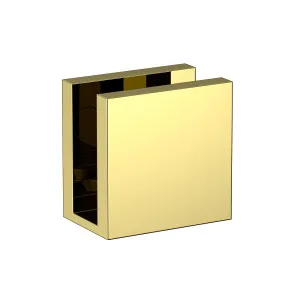 Boston Wall to Glass 90 Degree 10mm Clamp Polished Gold by Estelle, a Bathroom Fixtures for sale on Style Sourcebook