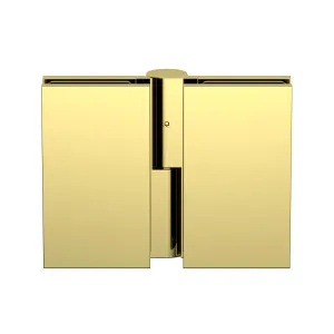 Boston 6mm Glass to Glass Left Hand Bifold Hinge Polished Gold by Estelle, a Bathroom Fixtures for sale on Style Sourcebook