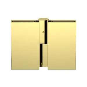 Boston Heavy Duty Glass to Glass Right Hand Bifold Hinge Polished Gold by Estelle, a Bathroom Fixtures for sale on Style Sourcebook