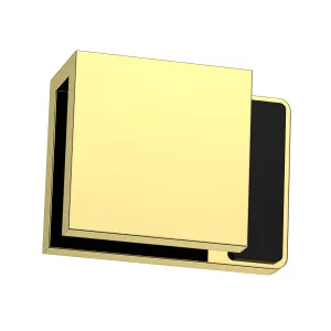 Boston Left Hand Glass to Glass 180 Degree Doorstop Polished Gold by Estelle, a Bathroom Fixtures for sale on Style Sourcebook