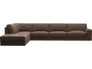 Monica Muse Chocolate Sofa - 6 Seater LAF Terminal by James Lane, a Sofas for sale on Style Sourcebook