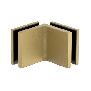 Stealth Glass to Glass Bracket with Cover Plate -Soft Gold Brushed by Estelle, a Bathroom Fixtures for sale on Style Sourcebook