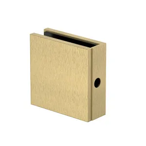 Boston Wall to Glass Bracket with Concealed Fixing Soft Gold Brushed by Estelle, a Bathroom Fixtures for sale on Style Sourcebook