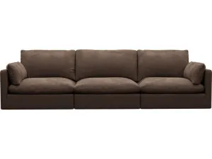 Willow Muse Chocolate Modular Sofa - 3 Seater by James Lane, a Sofas for sale on Style Sourcebook