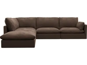 Willow Muse Chocolate Modular Sofa - 5 Seater LAF Terminal by James Lane, a Sofas for sale on Style Sourcebook
