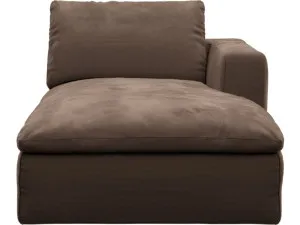 Cloud Deep Chaise Right Module Muse Chocolate by James Lane, a Sofas for sale on Style Sourcebook