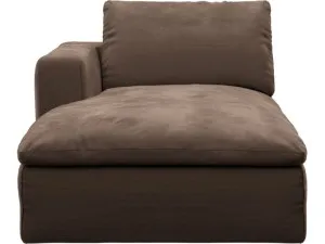 Cloud Deep Chaise Left Module Muse Chocolate by James Lane, a Sofas for sale on Style Sourcebook